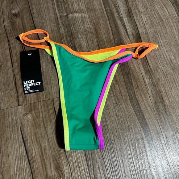 Oneone Other - NWT Oneone swimwear  bikini bottoms colorful high cut color block size small